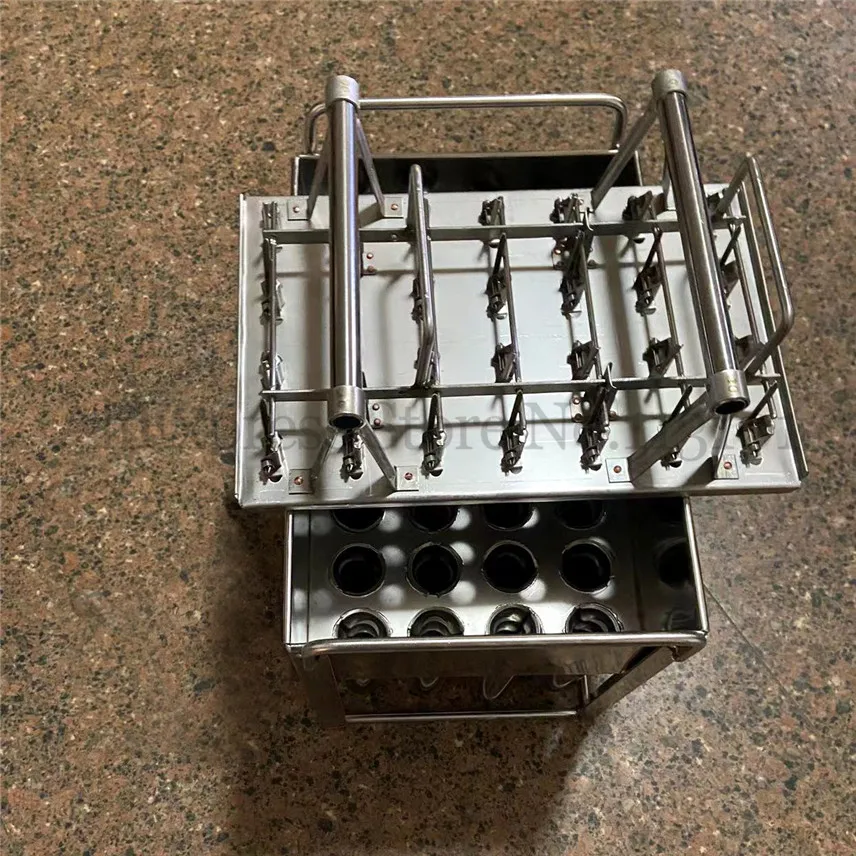 Cylinder Ice Pop Mold Column Ice-lolly Popsicle Mould Full Stainless Steel Great DIY Tool 40 Cells In One 4