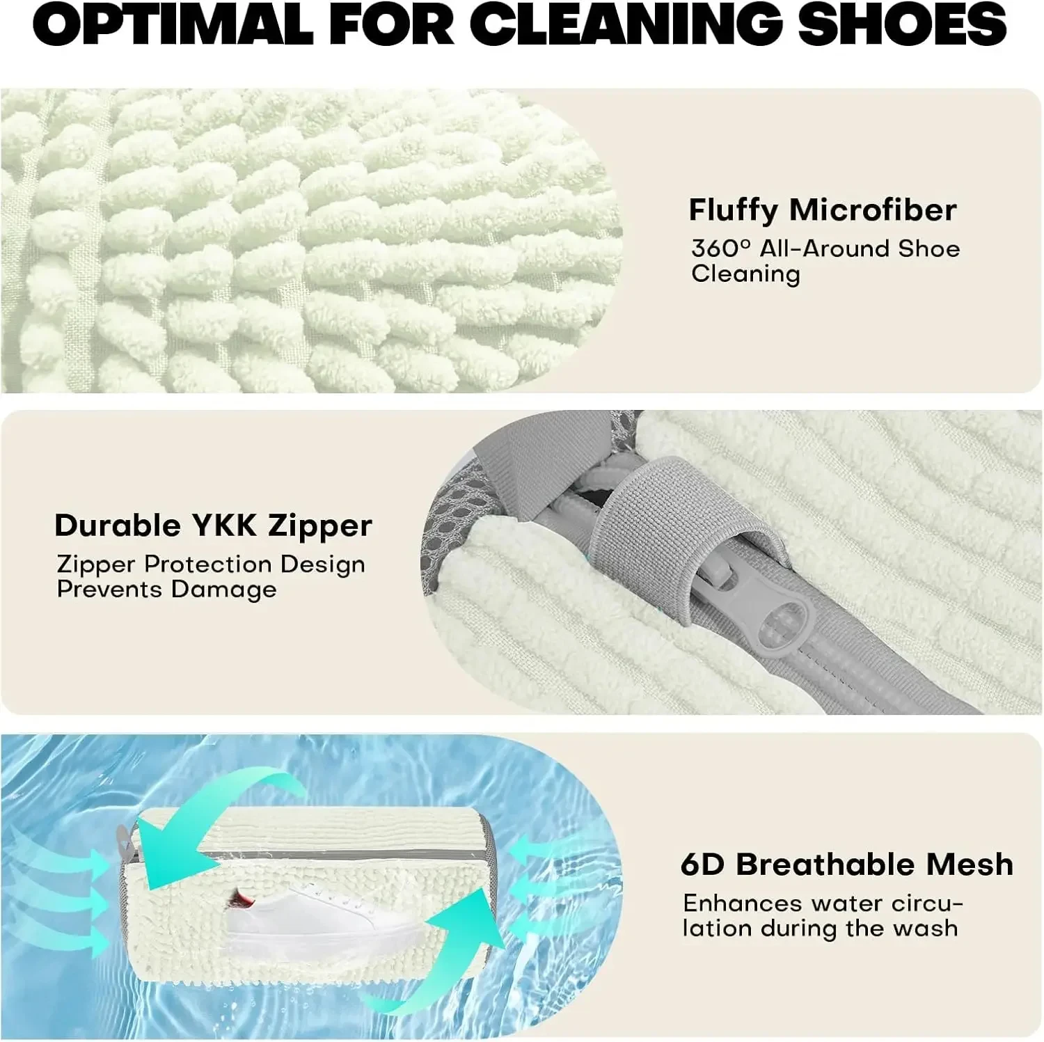 1/2/4Pcs Shoe Washing Machine Bag,Quick Easy Cleaning,Laundry Shoe Bag for Washer and Dryer,Suitable for All Shoe Types,Reusable