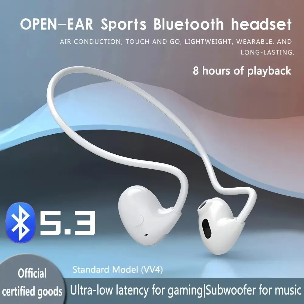 Wireless Earphones Headphone Bluetooth 5.3 Open Ear Touch Control Business Headset Outdoor Sports Earbuds For Xiaomi Huawei