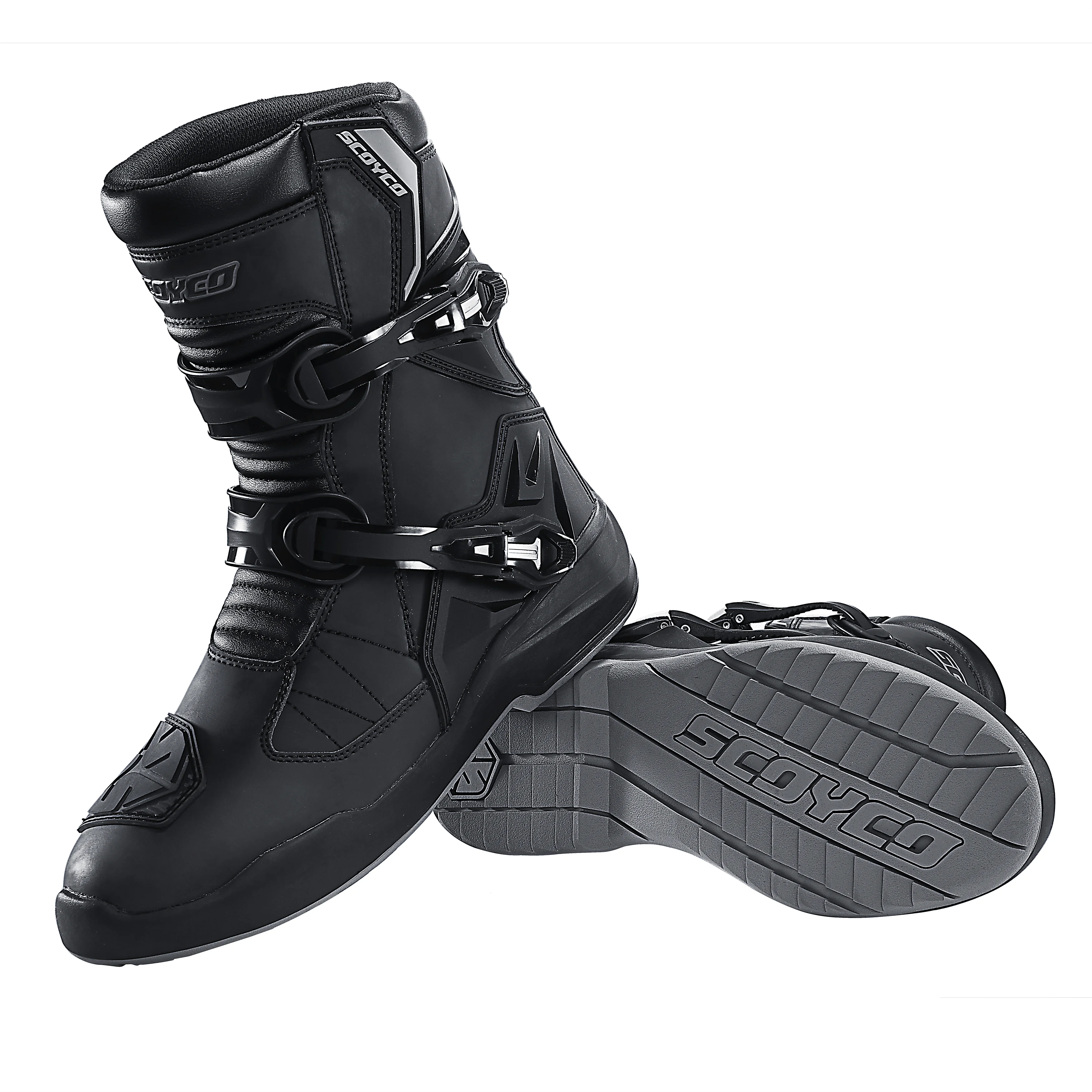 Wear-resistant Men's Biker Boots Anti-slip Motorcycle Boots Anti-fall Motocross Waterproof Motorcycle Protection Equipment motorcycle boots