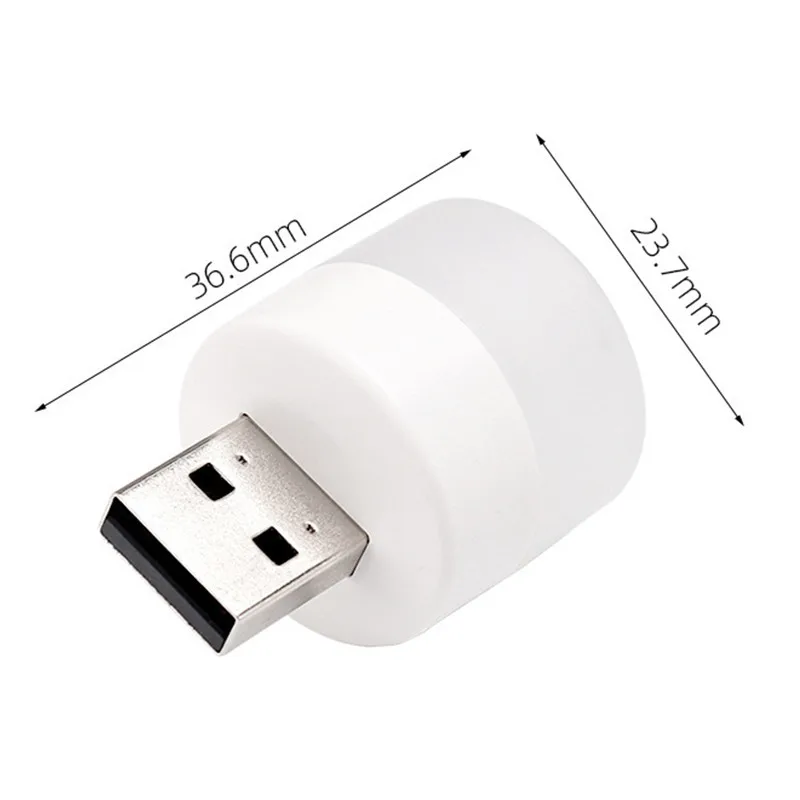Night Light USB Night Light Mini LED Night Light USB Plug Lamp Power Bank Charging Book Lights Small Round Reading Eye Protection Lamps