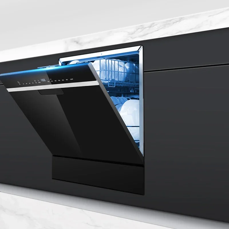 Dishwasher, Intelligent Wash, Drying and Disinfection, Stainless Steel Tempered Glass Safety and Durability, Built-in Kitchen 6