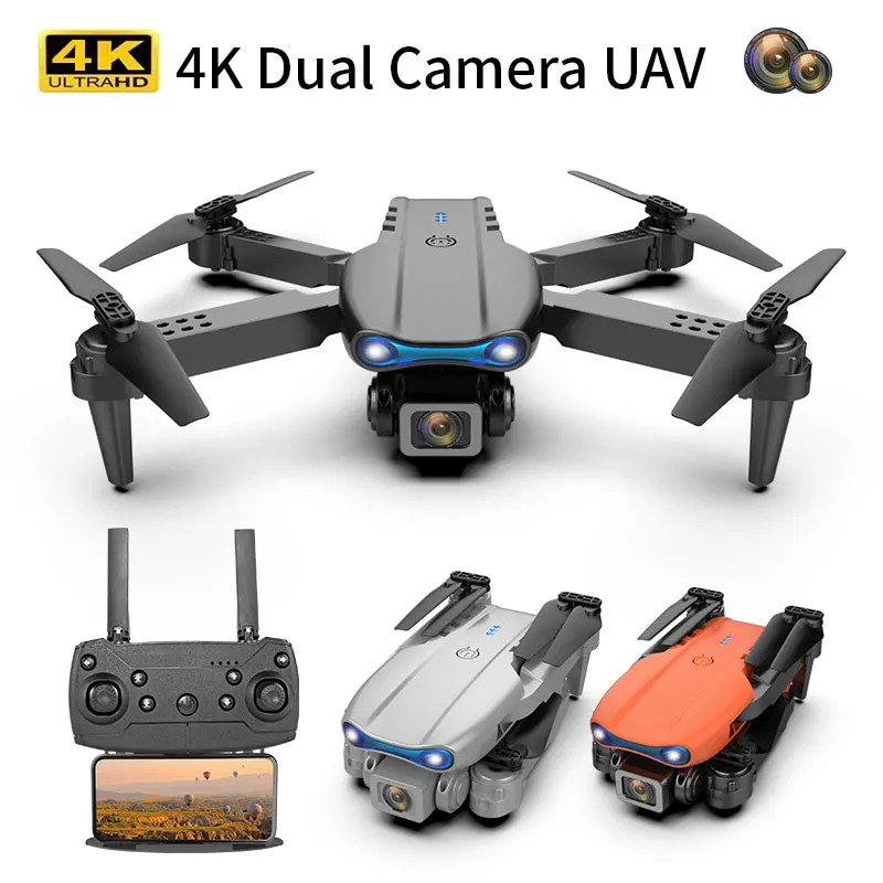 

RC Mini Drone 4K Dual Aerial Camera Toy WIFI FPV Aerial Photography Helicopter Foldable Quadcopter Dron Toys Kid Gifts 2022