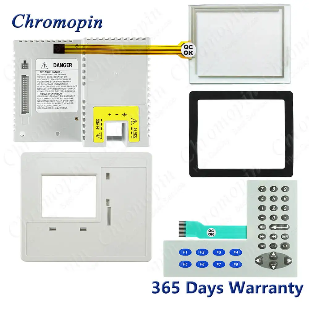 2711P-B4C5A 2711P-B4C5D Plastic Cover Case Housing Shell for AB 2711P-B4C20A 2711P-B4C20D + Touch Screen Panel + Membrane Keypad