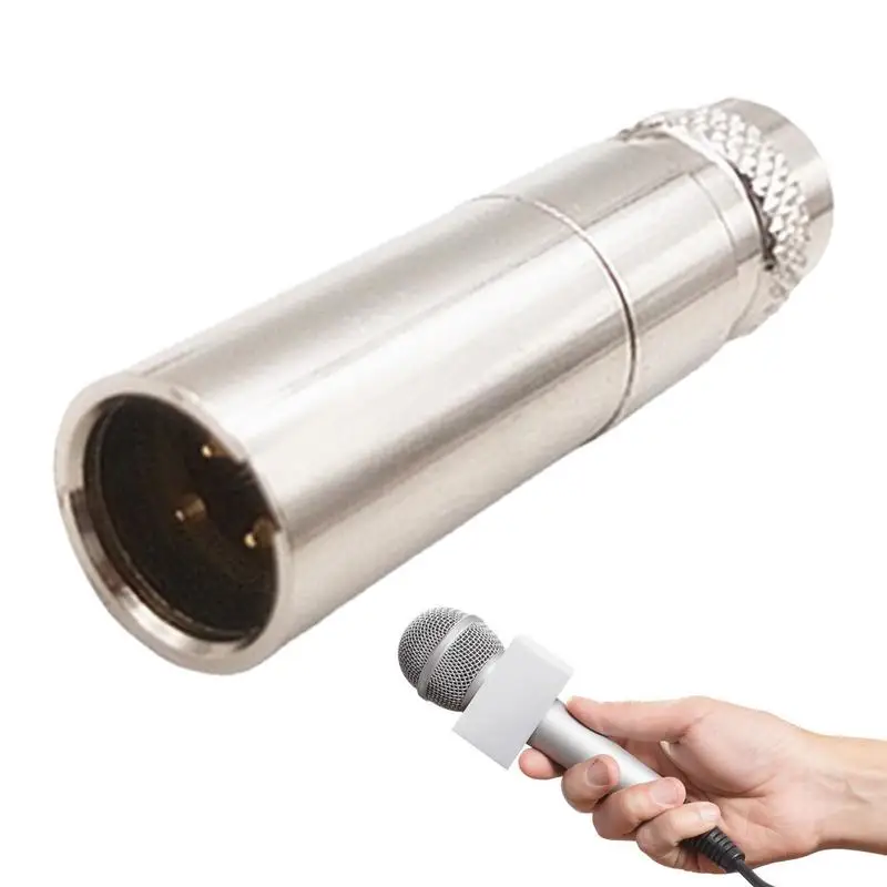 

XLr 3-контактный штекер, 3-контактный аудиоразъем, микрофонный кабель, штекер мини-размера, металлический штекер XLr с позолоченными штырьками для аудио