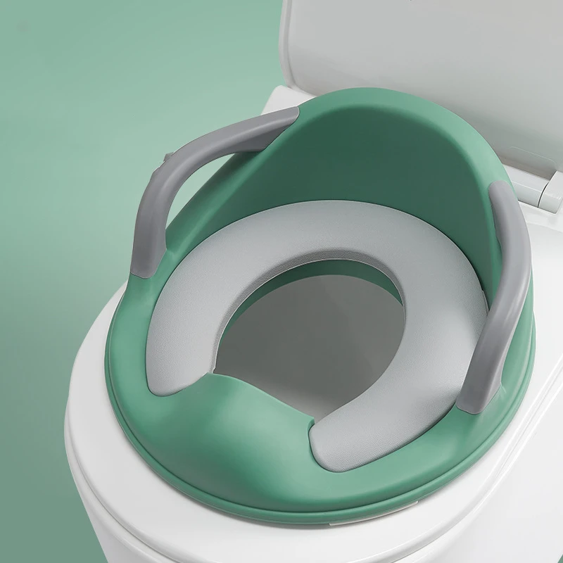 Baby Potty Mat Training Seat for Kids Boys Girls Toddlers Toilet Seat for Baby with Cushion Handle and Backrest Extra Large 3