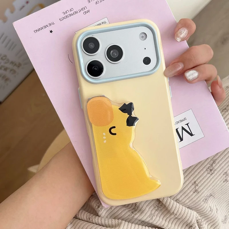 Kawaii Candy 3D Cartoon Animal Style Soft Phone Case with Foldable Holder