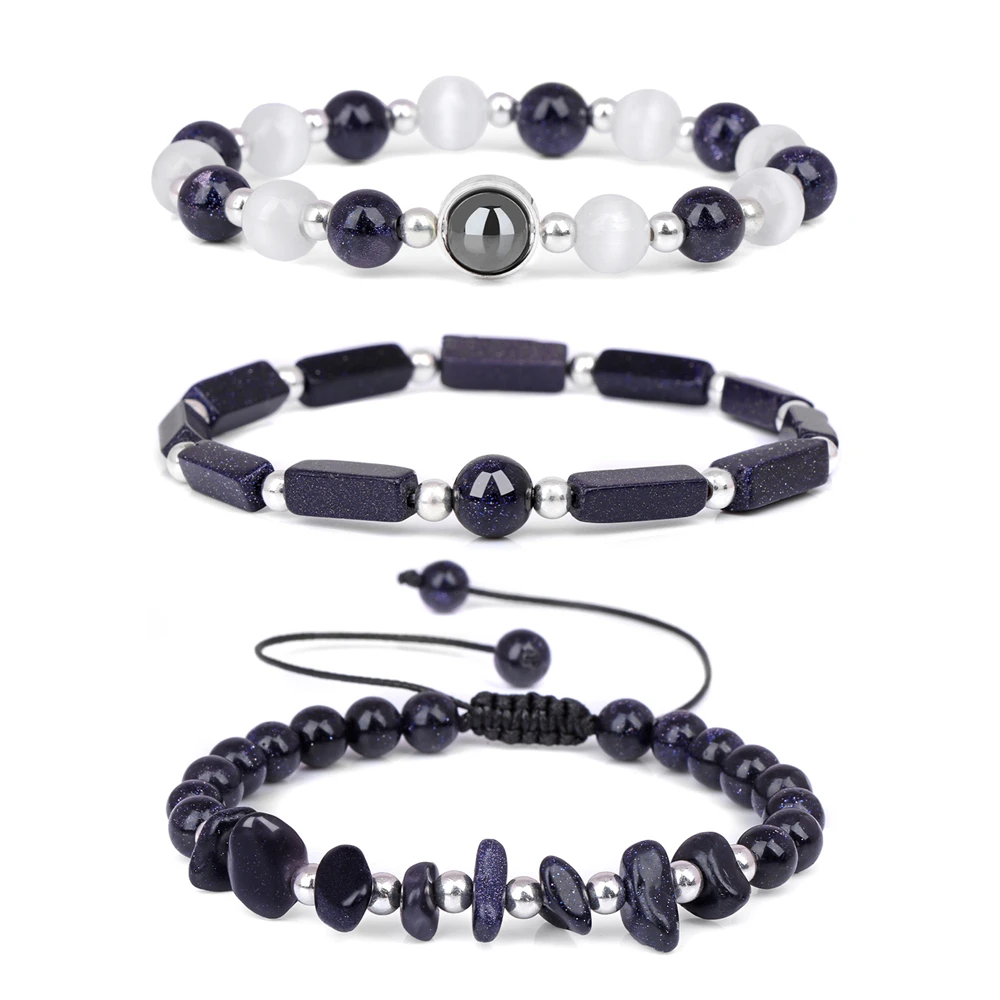 Amethyst Body-Purifying Healing Bracelets Set - Natural Stone Slimming Jewelry