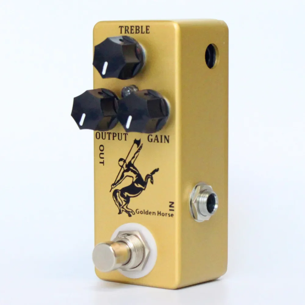 MOSKY Golden/Silver Horse Overdrive Pedal with True Bypass in Metal Shell