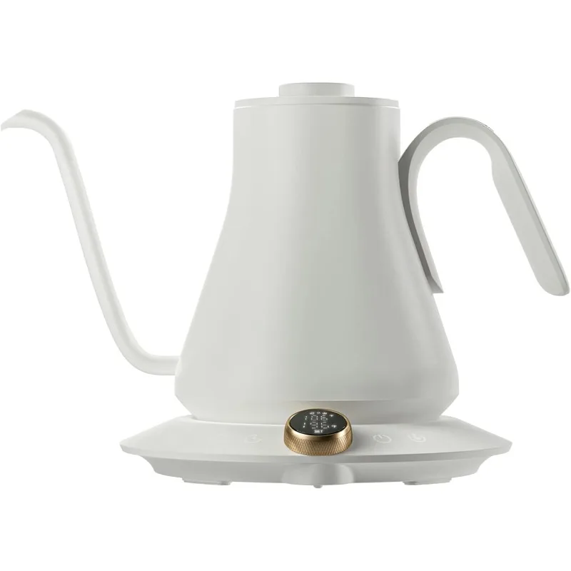 

Electric Gooseneck Kettle with Temperature Control, Pour Over Coffee & Tea, 1200W 180-sec Quick Boil Time, 600g Ultra Light,