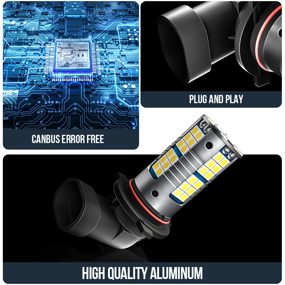 2pcs H10 9145 Canbus No Error LED Ȱ Blub Lamp Dodge Avenger Caliber  Durango Nitro Dakota Viper 2003-2010