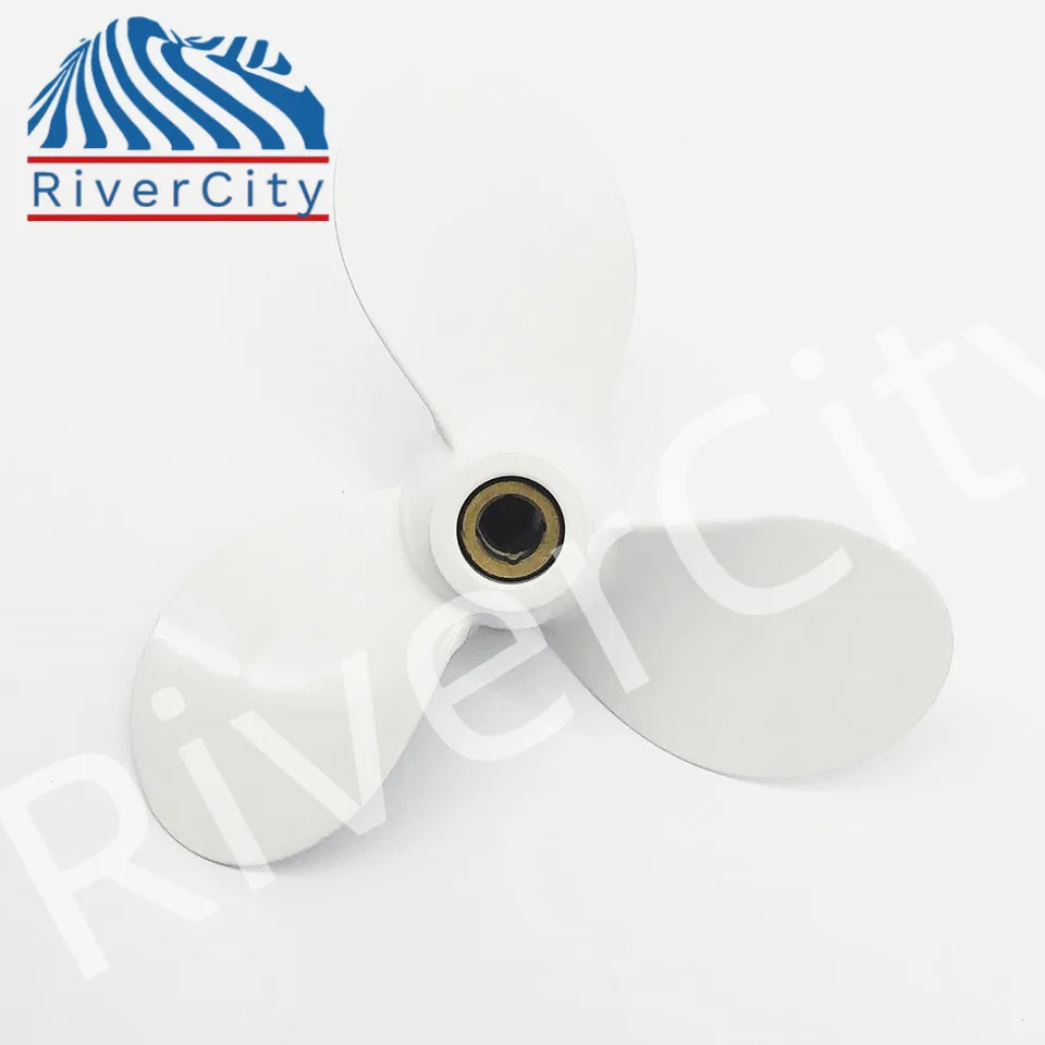 RiverCity Outboard Propeller 9 1/4x10 3/4 For Yamaha 9.9HP 15HP F20 Boat Motor Aluminum Pin Drive Screw Marine Engine Part