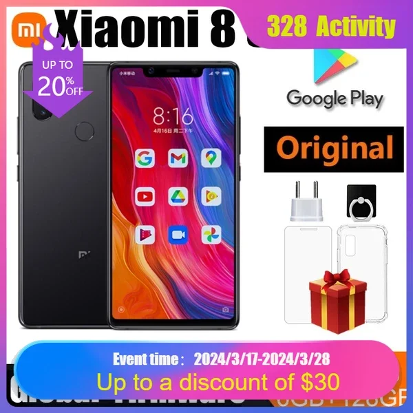 Original Xiaomi Phone MI 8 SE Smartphone  Android силиконовый чехол на xiaomi mi 8 se спящий бигль для сяоми ми 8 се