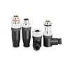 M12 sensor connector 4pin 5pin M12-8 waterproof male&female plug screw threaded coupling A Code sensor connectors 6