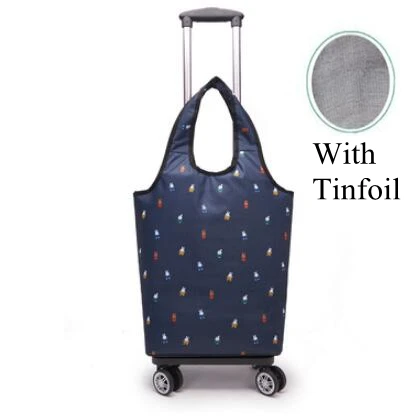 Equipaje de mano con ruedas para mujer, carrito para la compra_voghion.com