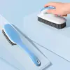 Laundry Brush For Stain Removal 2X Clothes Washing Brush Ergonomic Grip Multi-Purpose Cleaning Tool Bathroom Supplies For Fabric 2