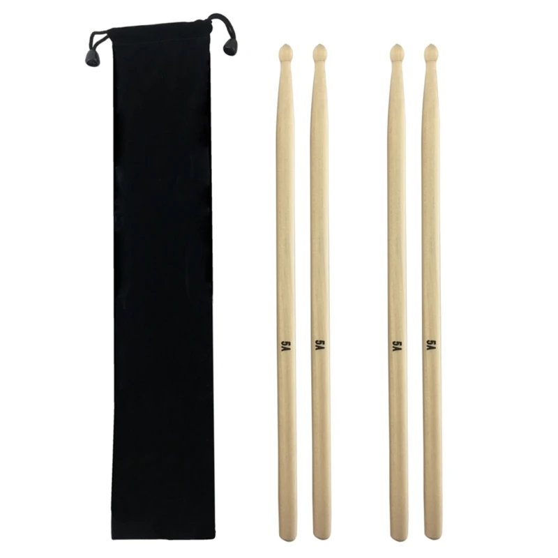 

11UE, 2 пары нескользящих барабанных палочек, легкие барабанные палочки из кленового дерева 5А, аксессуары для ударных для