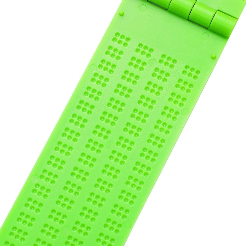 DXAB Plastic Braille Braille Pen Set, 4 Lines 28 Cells Braille and Pen Writing Set for Blind Children, 3