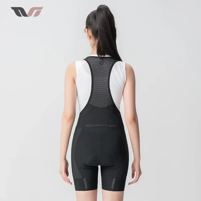 ROCKBROS TVI Series Cycling Bib Shorts Tights Bicycle Bib Short Breathable Summer Bike Underwear Elastic Quick-Dry Padded