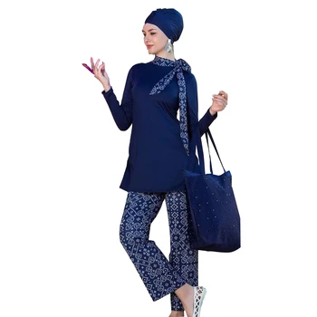 Muslim Swimwear Hijab Modest Swimsuit Women Islamic Swimming Suit Cover Ups Burkini Hijabs For Woman Long Sleeve Swim Bathing