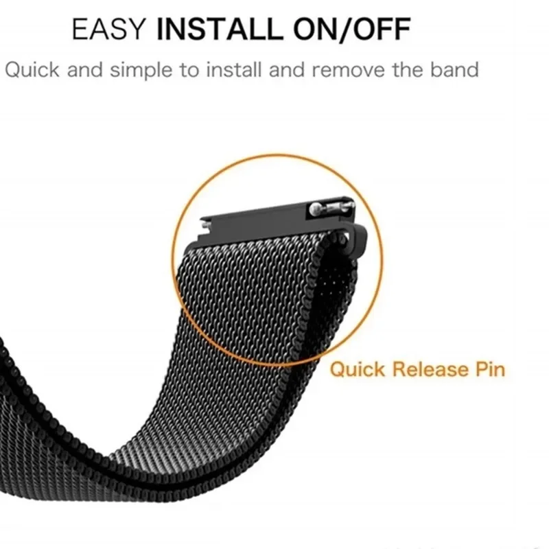 Elegant Milanese Loop Metal Strap Bracelet