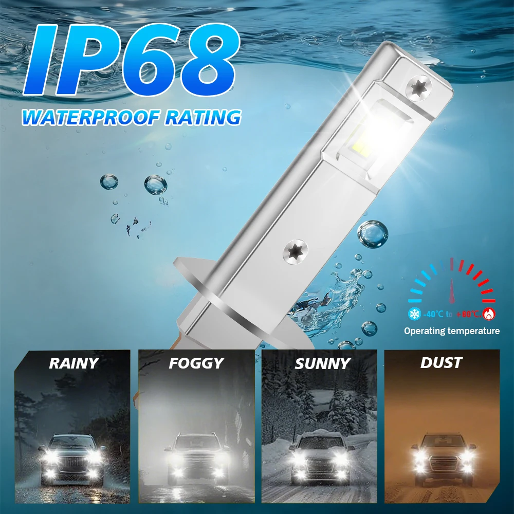 High-Performance LED Headlight Bulbs: Ultra-Bright Mini Auto Lights