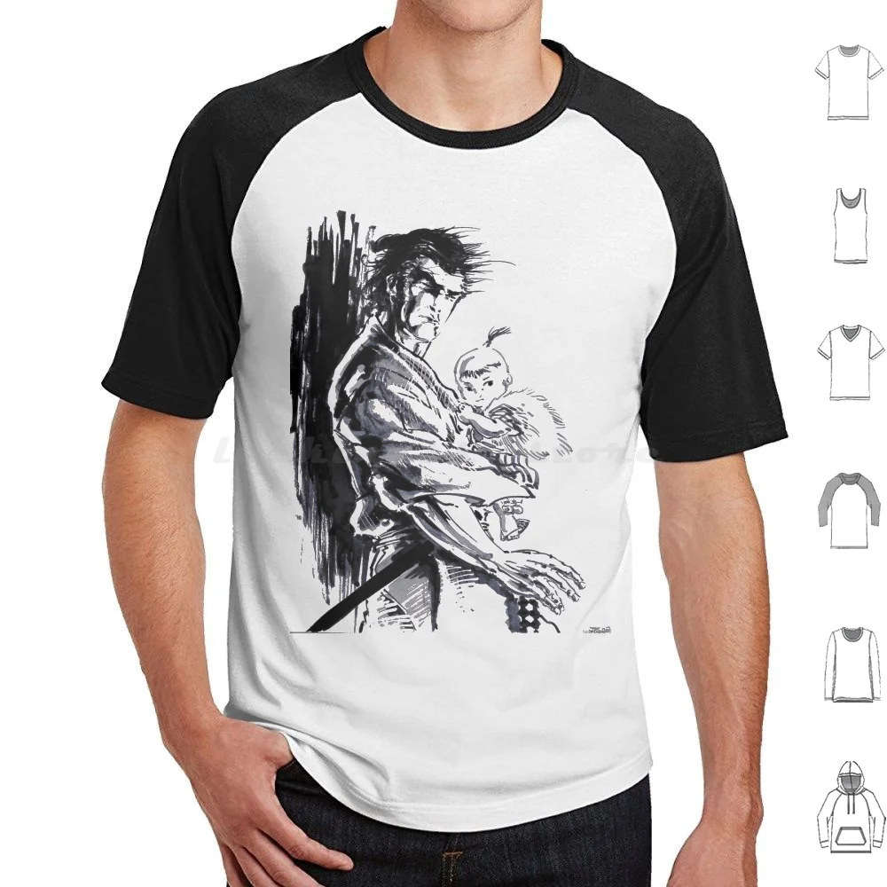 Lone Wolf And Cub 2 T Shirt 6Xl Cotton Cool Tee Lone Wolf And Cub Shogun Killer Lone Wolf Cub Shogun Assassin Manga Sketch