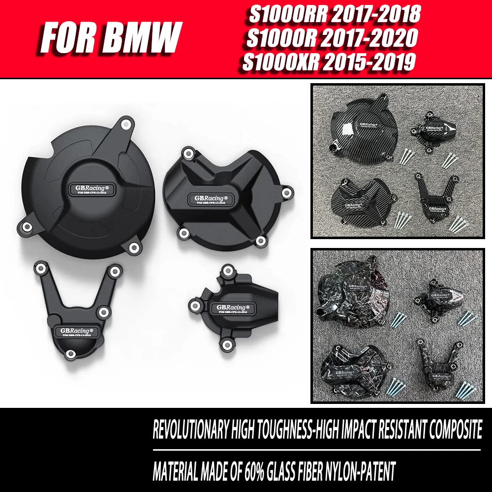 FOR BMW S1000R 2017-2020 S1000RR 2017 2018 S1000XR 2015 2016 2017 2018 2019 Engine Protective Cover Engine Cover Protection Set