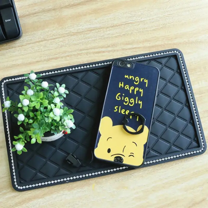 New Car Anti-slip Mat Car Dashboard Anti-slip Pads Auto Center Console Silicone Interior Dashboard Phone Storage Pads