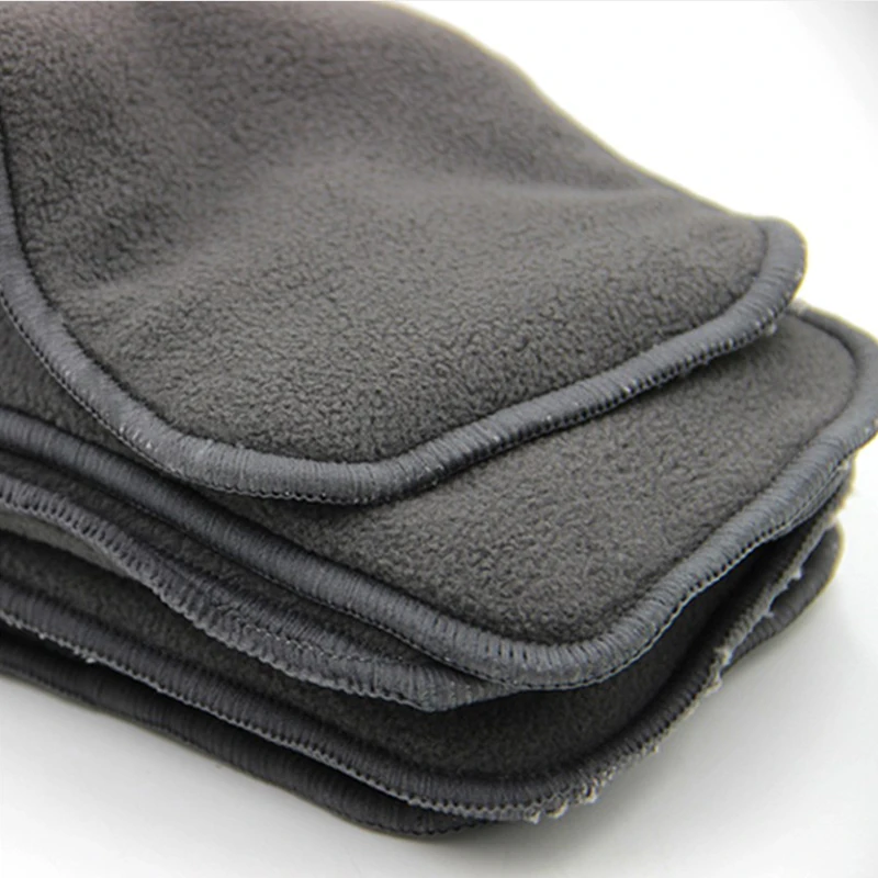 ~Washable Adult Diaper 5 Layers Bamboo Charcoal Cloth Nappy Liner Insert Pad. - 6