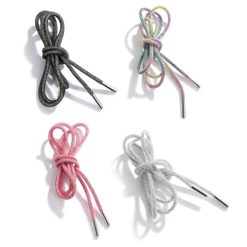 

2 шт./компл., шнурки со стразами для кроссовок, спортивная рубашка с радужными кристаллами и бриллиантами «сделай сам», платье с