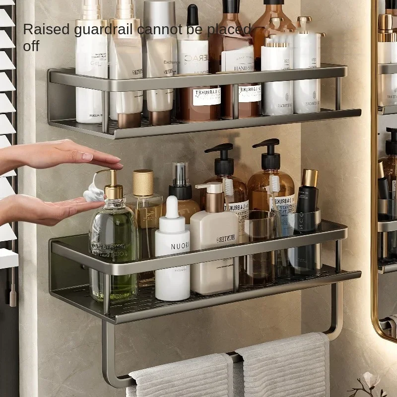 Bathroom Accessories Shelf Organizer 30-50CM Shower Storage Rack Wall Mounted