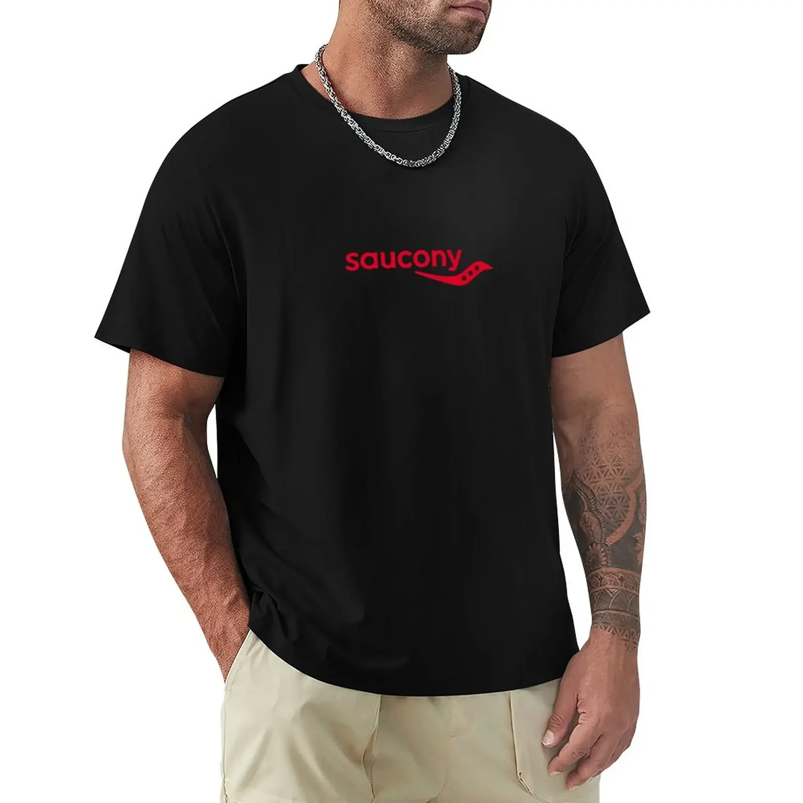 T-Shirt Con Logo Saucony Più Venduta Magliette Grafiche Da Uomo Personalizzate