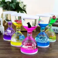 Desktop Liquid Timer Dynamic Cartoon Animals Oil Drop Timer Home Decoration Liquid Hourglass Birthday Gift Hourglass Timer 1