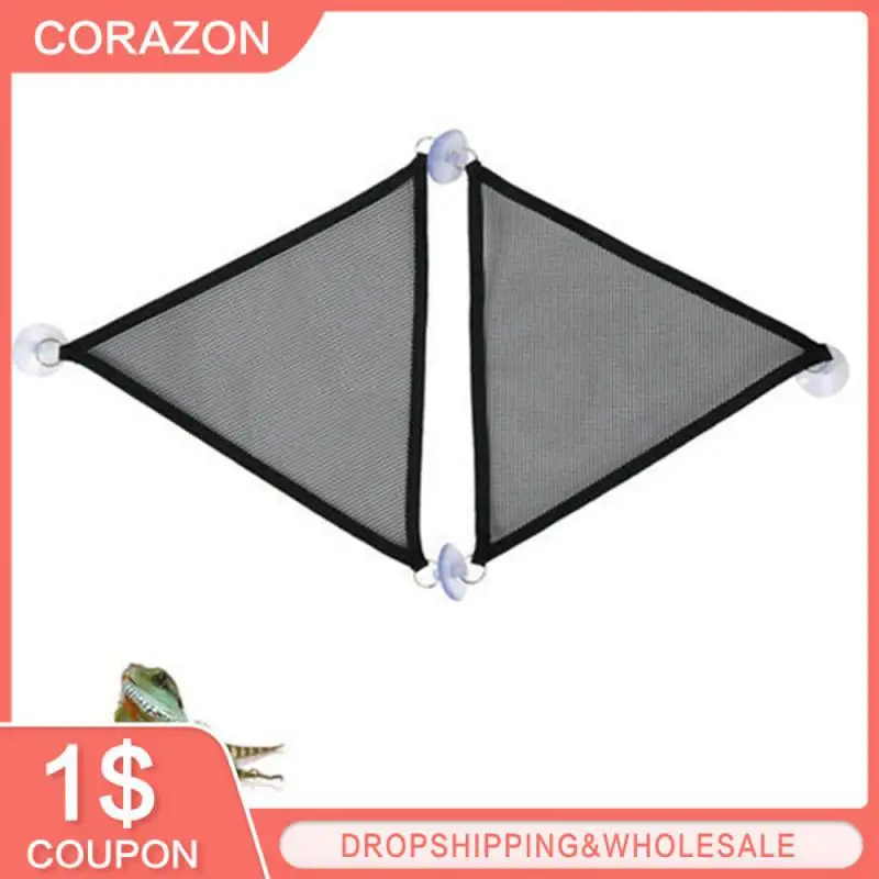 

2 Pcs/Set Pet Hammock Mesh Sleeping Bed Play Toys Swing Oxford Fabric For Reptile Snake Lizard Climb Products With Suction Cup