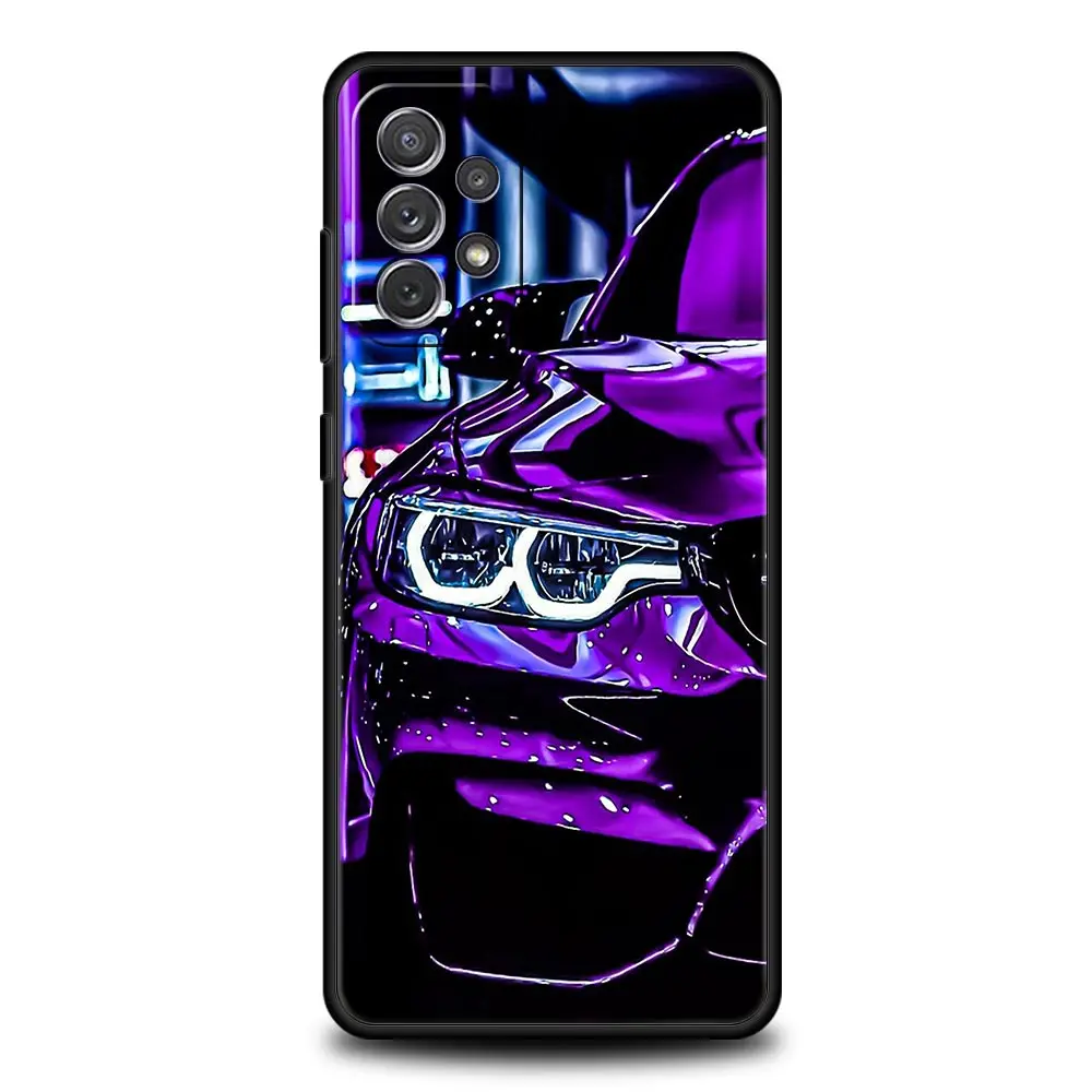 JDM Sport Car Design Phone Case - Blue and Red Duo Tone Cover