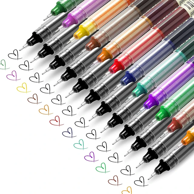 Colored Pens Fine Point Markers for ing Writing Note Taking Calendar  Coloring Art Office School Supplies - AliExpress