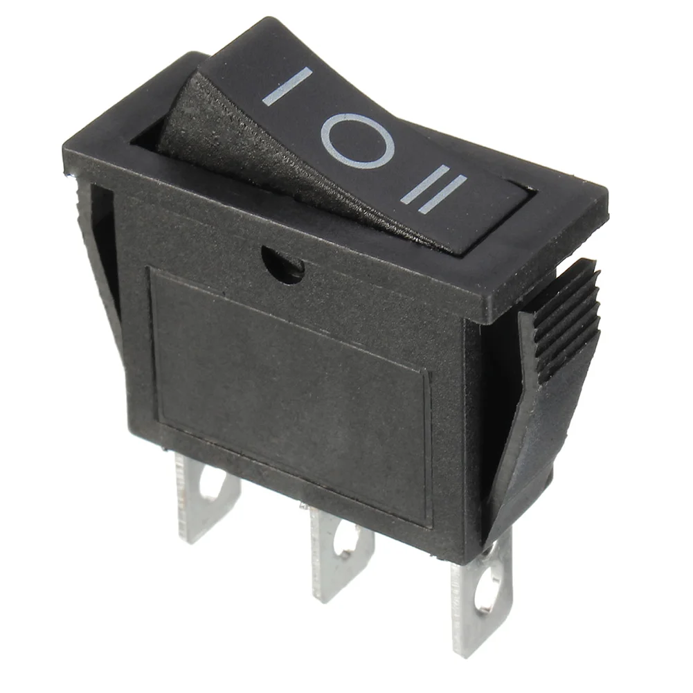 On/Off Rocker Switch 3 Position SPDT Rectangle Switch For Car Dash Boat 12V Power Push Button Spring Switch Power Tool Accessory