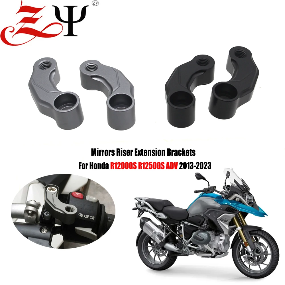 Bmw Gs Rear View Mirror Riser For-BMW-R1200GS-R1250GS-LC-R1250-R1200-GS-R-1250-ADV-2014-2020 ...