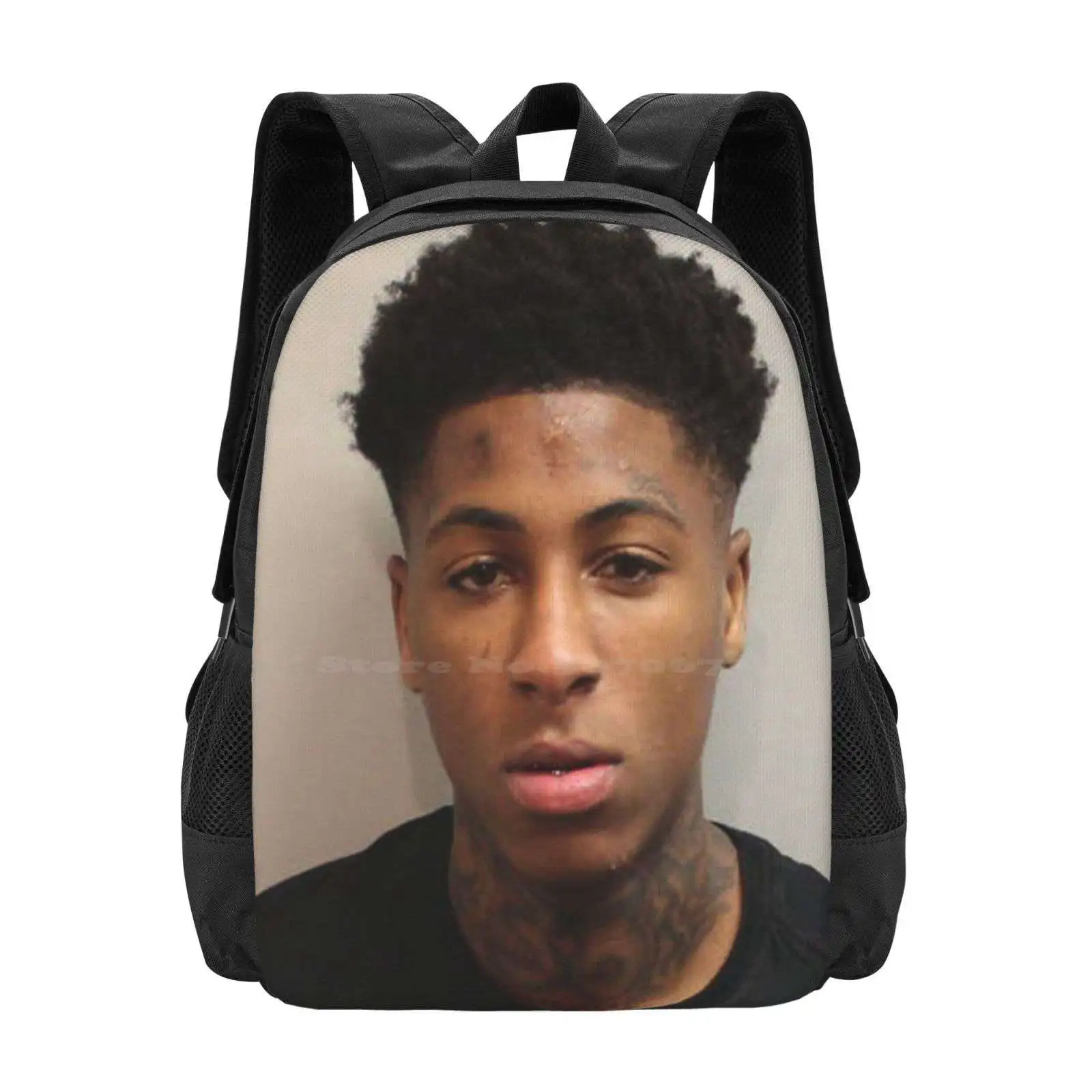 

Youngboy Mugshot Hot Sale Backpack Fashion Bags Youngboy Never Broke Again Youngboy Mugshot Rapper Mugshot