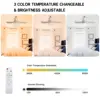 LED Ceiling Fan Light Bedroom Living Room Flower Colorful Six Blade Rotating White Lights Led Lustre 2