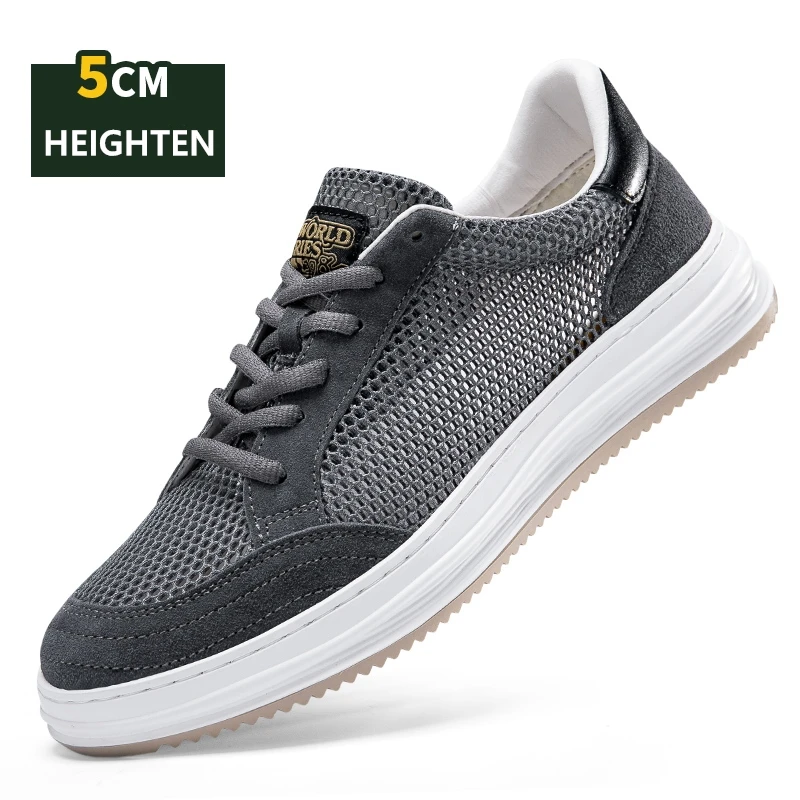 Men Casual Elevator Shoes Hidden 5CM Height Shoes For Male  display picture 3