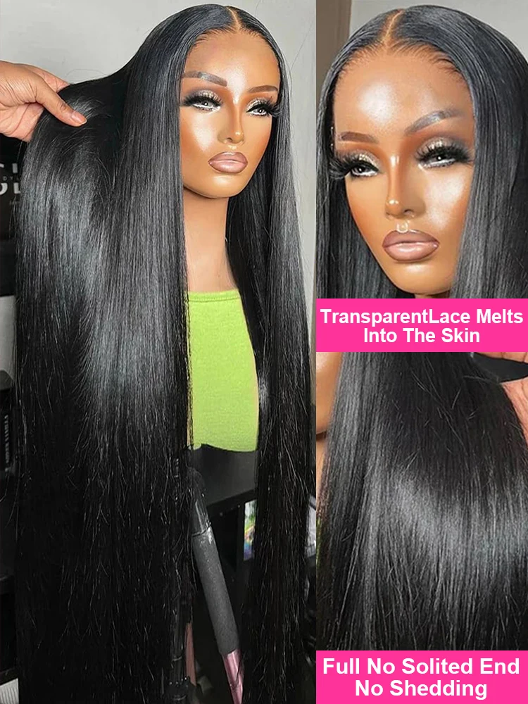 Glueless Wig Human Hair Ready To Wear Bone Straight Human Hair Wigs 13x4 Pre Plucked Frontal Wigs 7x5 Lace Closure Glueless Wigs