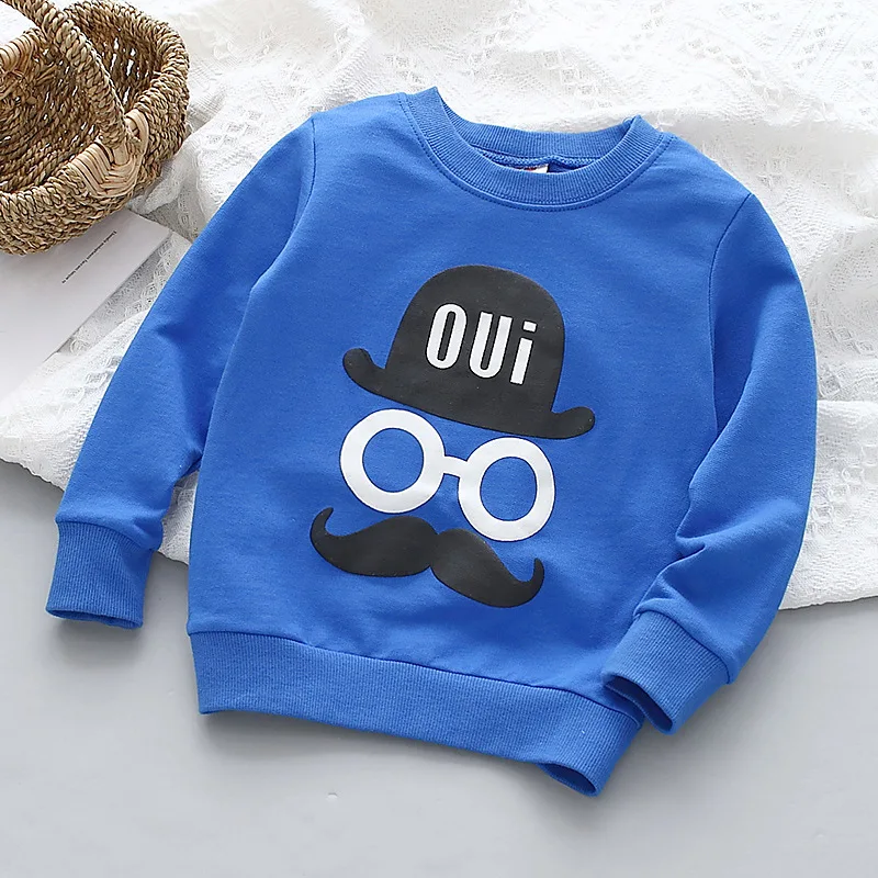 

2022 Spring Boys T-Shirts Long Sleeve Tops For Kids Children Pullover Cartoon Baby Tees Toddler Sweatshirts Clothing 2-8years