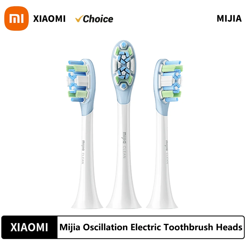 Xiaomi Mijia Oscillation Electric Toothbrush Replacement Heads (Clean) 3 Pcs Sonic Sweep Electric Toothbrush heads electric toothbrush