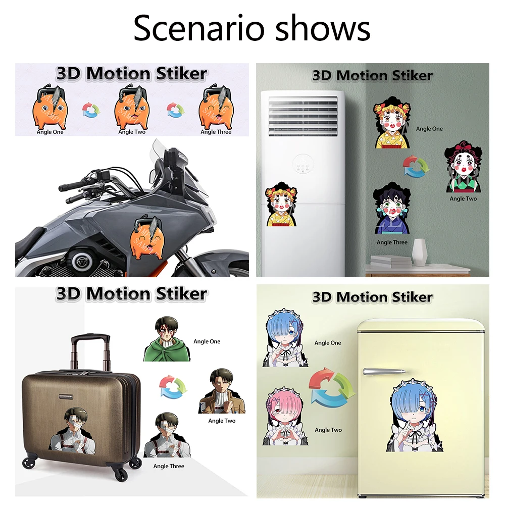 Hu Tao Genshin Impact Anime Motion Stickers Game Art Waterproof Decals for Cars,Laptop,Suitcases,Motorcycle,Refrigerator,Etc.
