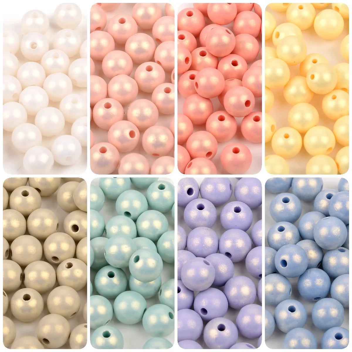 Willan 300pcs Multi Color Acrylic Round Loose Beads India