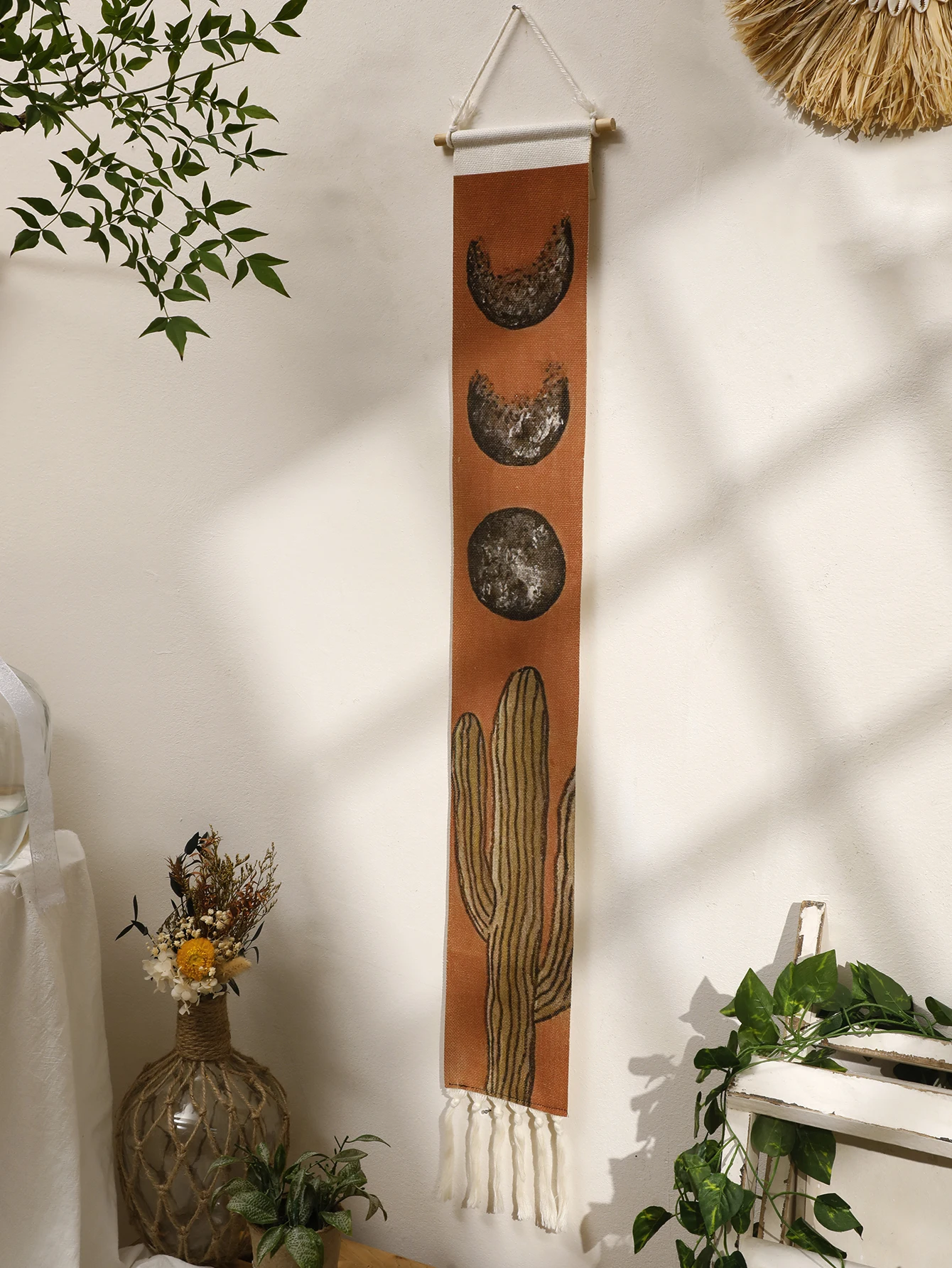Mehrere Stile Sonnenaufgang und Sonnenuntergang Wandteppich Boho Mond Heimdekoration Raumwanddeko Nordische Wandbehang Ornamente Geschenk – Detail 32