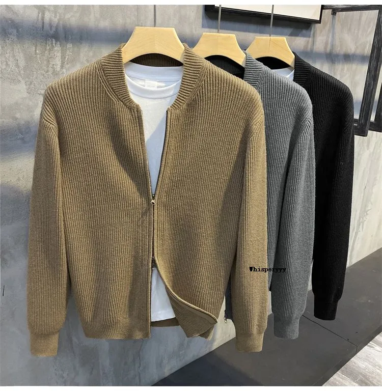 Jaket Sweter Pria Musim Gugur 2021 Kardigan Solid Mantel ...
