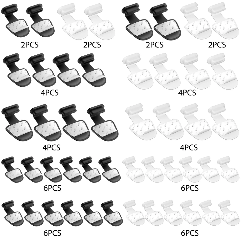 2/4/6pcs Silicone Phone Charging Port Dust Plug for iPhone Anti-lost Dustproof Cap Cover Mobile Phone Accessories